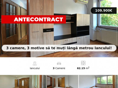 3 camere, 3 motive să te muți lângă metrou Iancului!