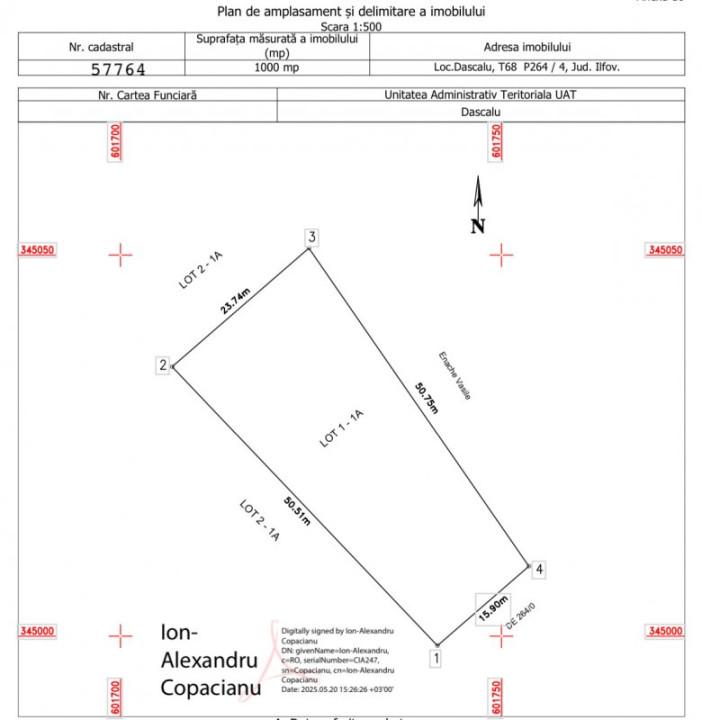 DASCALU-CREATA Lot 1000 MP