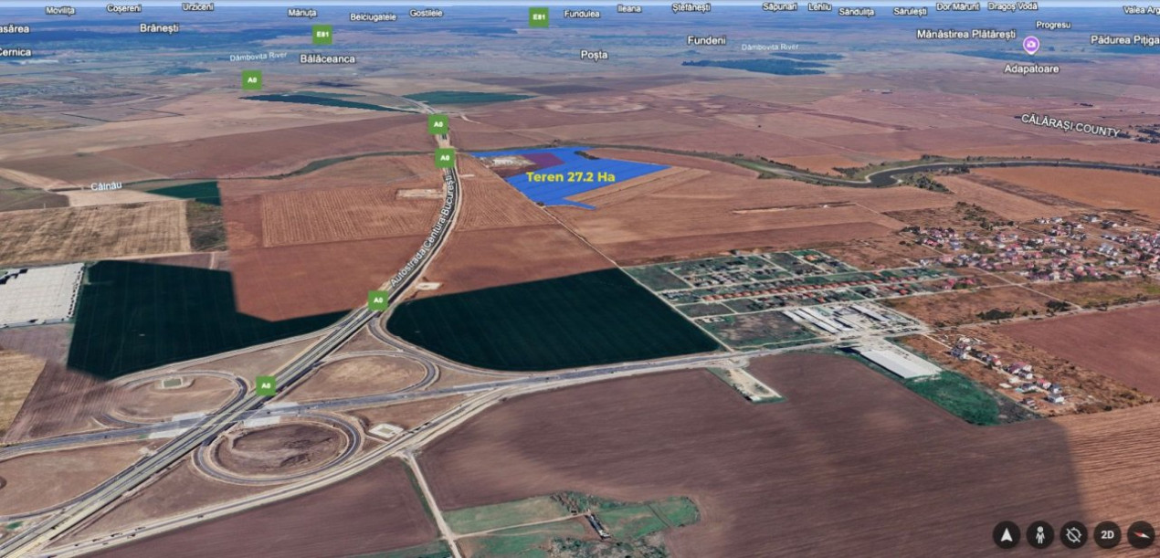 OPORTUNITATE langa Nodul A0 Glina - 27,2 Hectare