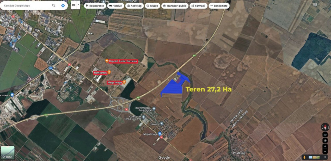 OPORTUNITATE langa Nodul A0 Glina - 27,2 Hectare
