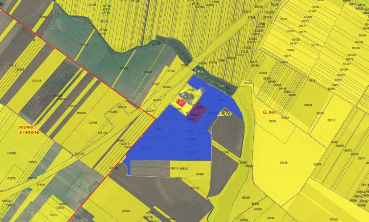 OPORTUNITATE langa Nodul A0 Glina - 27,2 Hectare