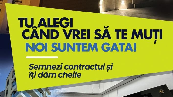 Unirii, apartament gata de mutat, cu gradina proprie 