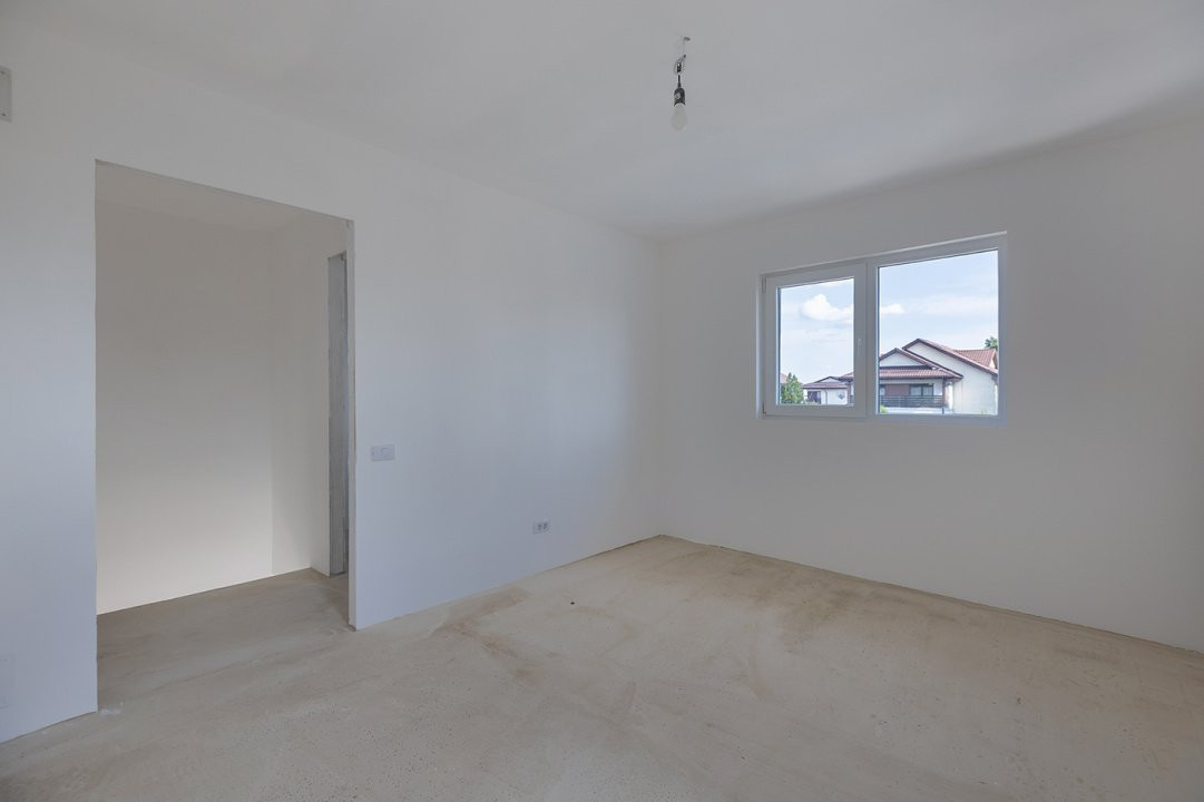 Casă modernă tip duplex, P+1+Pod, cu 3 camere, 2 băi – Balotești