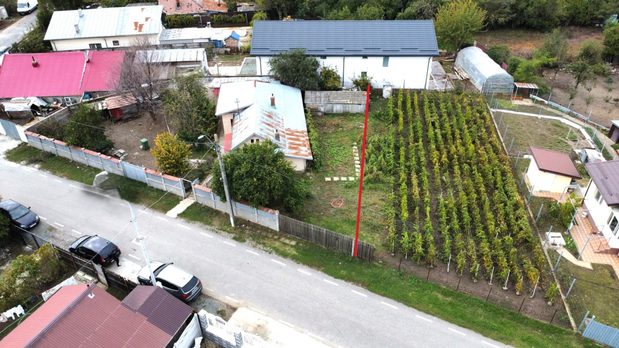 Teren de vanzare 550mp in Stefanestii de Jos, la sosea si cu utilitati