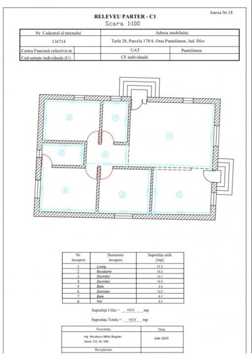 Casa noua, parter, 3 dormitoare, 2 bai - Pantelimon, Ferma Animalelor