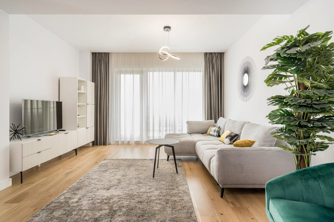 Apartament 3 camere mobilat cu 2 locuri parcare Nord 