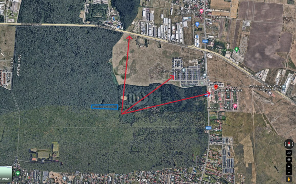Pădure 20.000mp langa Scoala Americana - Cel mai mic pret 