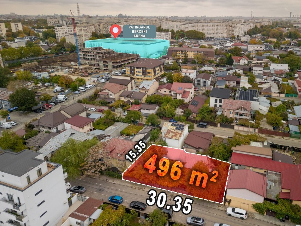  Berceni, teren  pentru construcții, în inima Sectorului 4  Apărătorii Patriei 