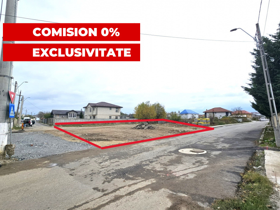 Oportunitate - vanzare teren 1269mp in centrul loc. Stefanestii de Jos