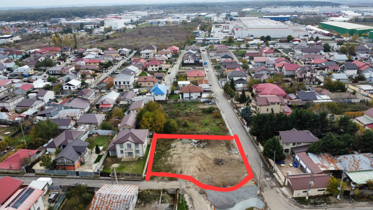 Oportunitate - vanzare teren 1269mp in centrul loc. Stefanestii de Jos