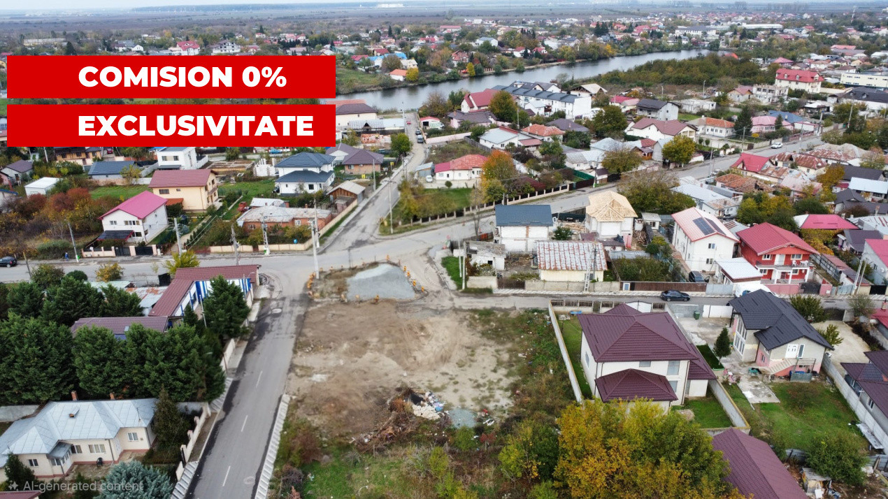 Oportunitate - vanzare teren 1269mp in centrul loc. Stefanestii de Jos