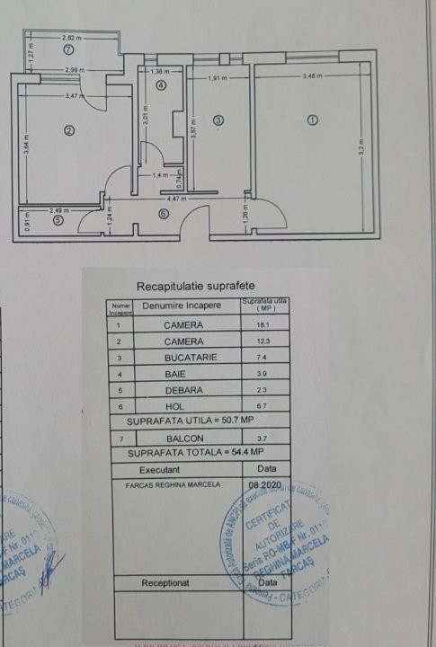 Apartament 2 camere decomandat, etaj 1/4 metrou Timpuri Noi Aleea Bran