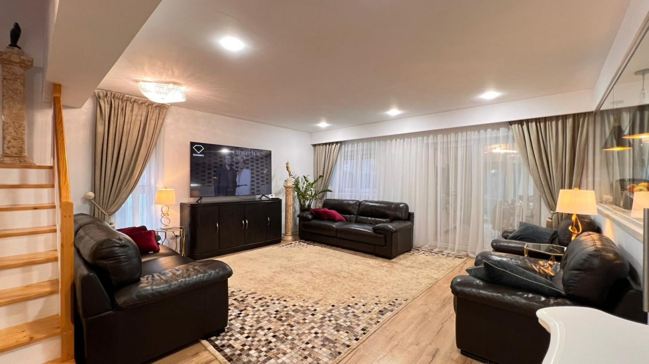 Casa eleganta cu 6 camere, complet mobilata si utilata – City Gardens, Otopeni