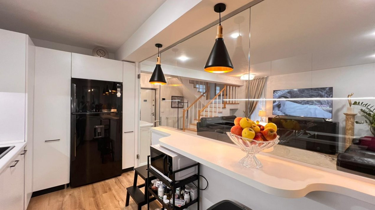 Casa eleganta cu 6 camere, complet mobilata si utilata – City Gardens, Otopeni