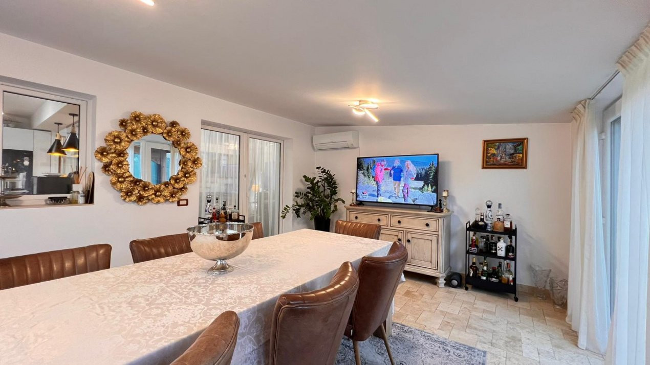 Casa eleganta cu 6 camere, complet mobilata si utilata – City Gardens, Otopeni