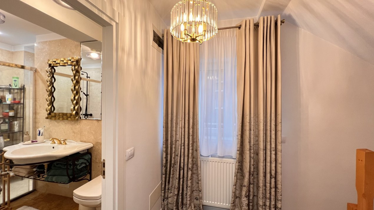 Casa eleganta cu 6 camere, complet mobilata si utilata – City Gardens, Otopeni