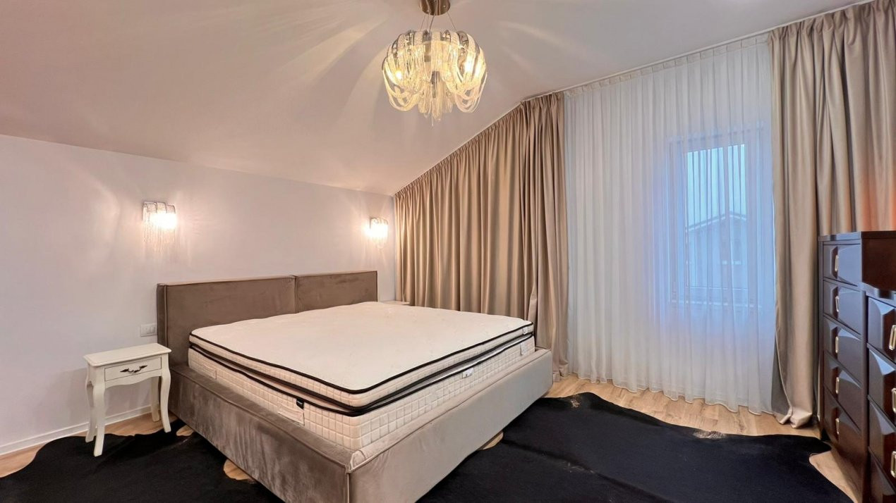 Casa eleganta cu 6 camere, complet mobilata si utilata – City Gardens, Otopeni