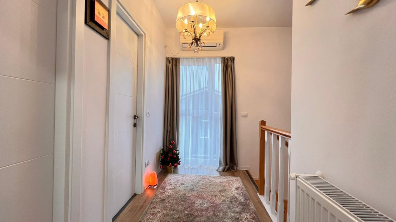 Casa eleganta cu 6 camere, complet mobilata si utilata – City Gardens, Otopeni