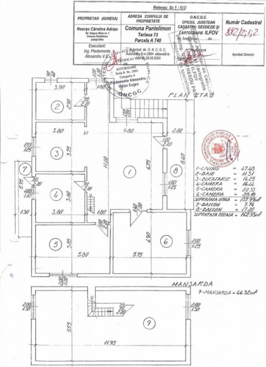 PANTELIMON APARTAMENT IN VILA 1E+M 230 MP TOTAL, CURTE 516 MP!