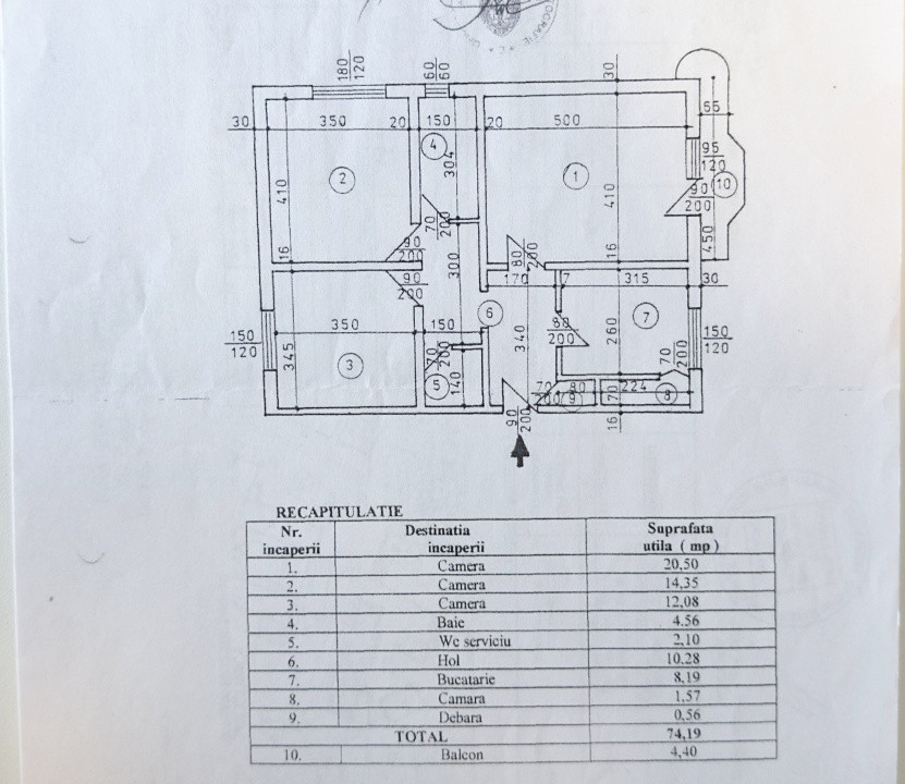 Apartament 3 camere, decomandat, 2 bai, vedere libera, Vitan.