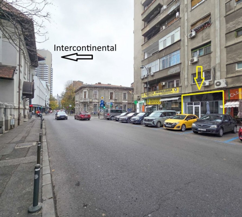 Spatiu comercial 37mp Universitate Batistei Stradal