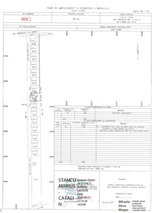 Casa individuala | 4 camere | Lot 300mp | Orientului 11 | TVA inclus | Tunari