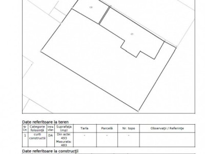 Teren 483 mp – Strada Galiceni 24 - Bucureștii Noi - metrou Laminorului