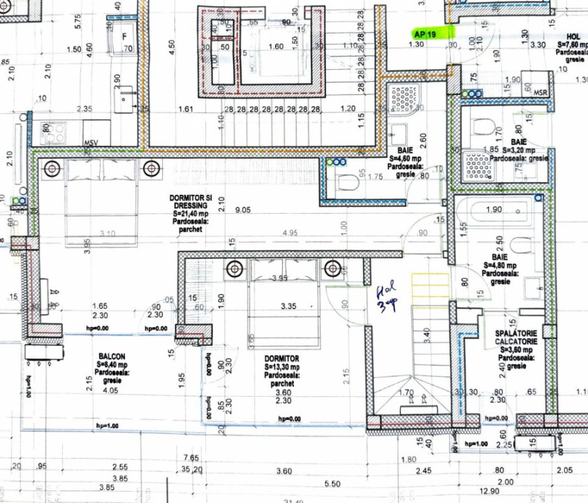 Dacia-Mosilor duplex cu vedere Sud
