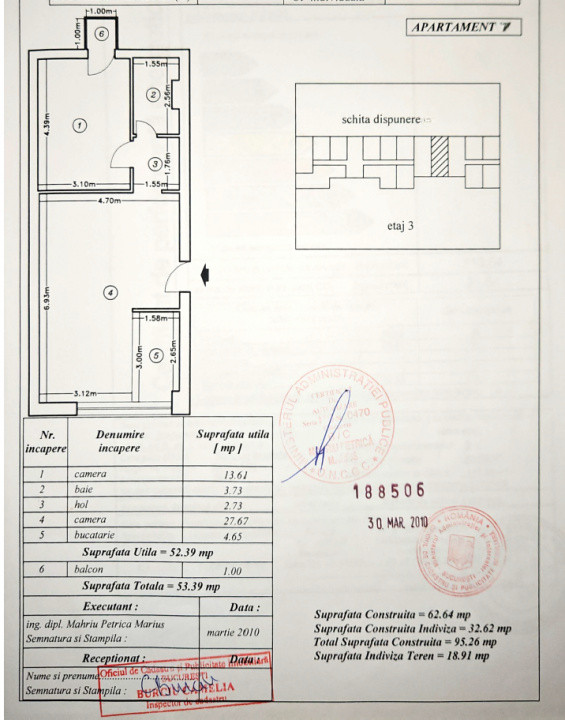 De vanzare 2 camere langa metrou Aparatori - Moldovita 