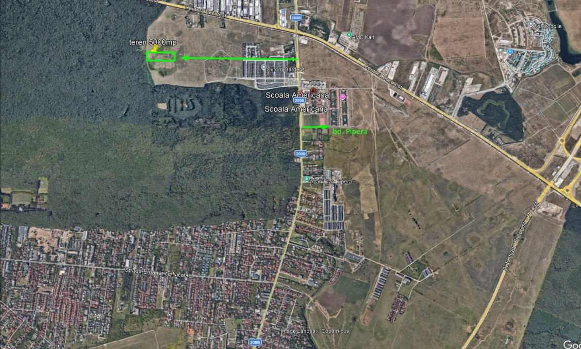 5.000 mp Investitie dezvoltare vile premium Pipera Padura Baneasa 