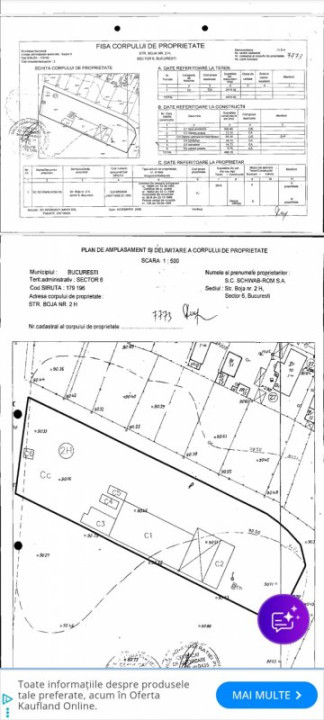 CEL MAI BUN PRET DIN ZONA – Teren 2.810 mp, Dubla Deschidere, Lacu Morii
