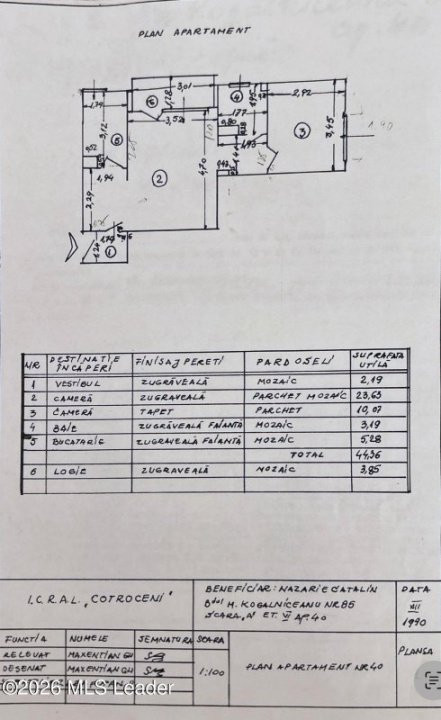 Vanzare, apartament 2 camere, Kogalniceanu