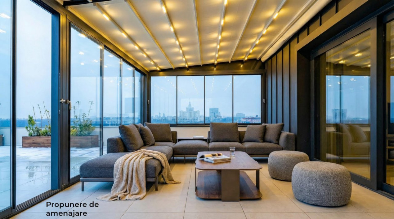 Ce priveliste! Deasupra tuturor - Penthouse Spectaculos cu Terase 210mp!