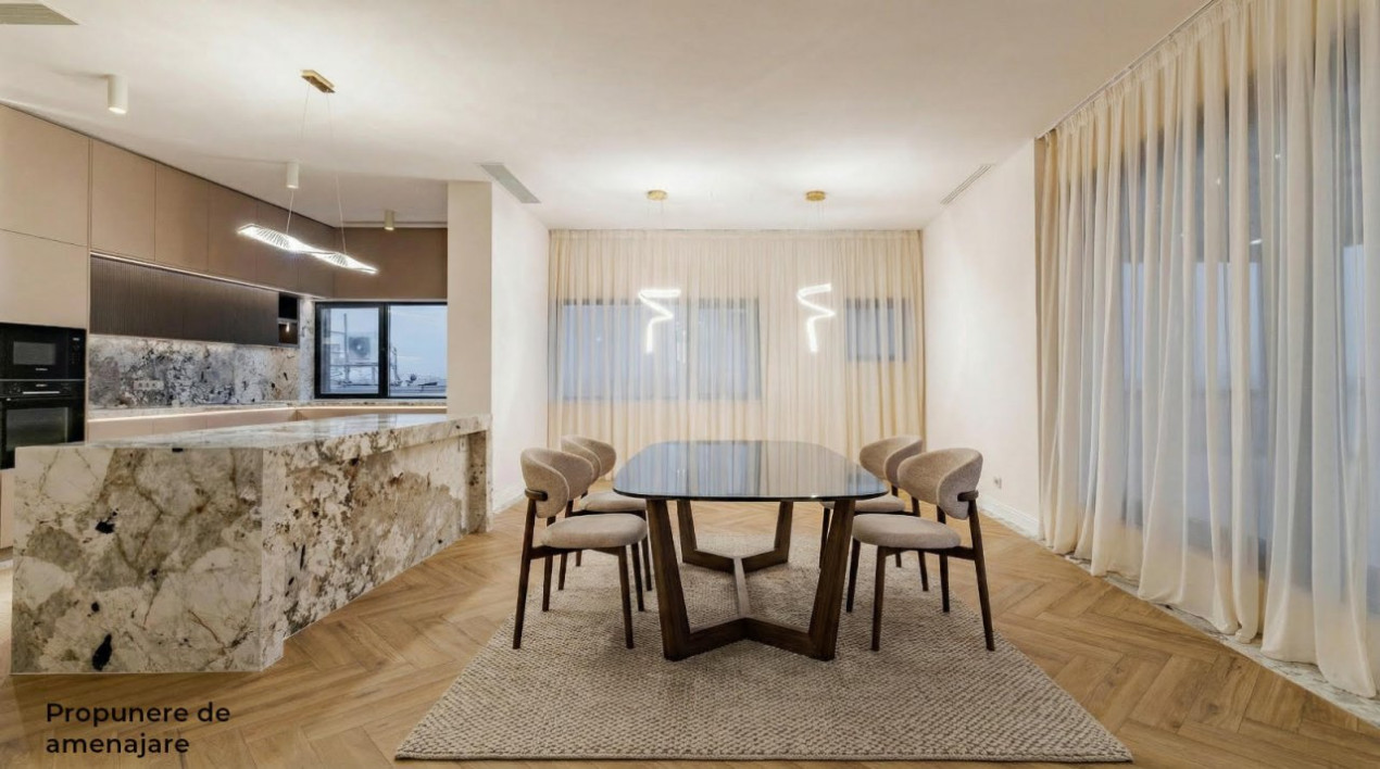 Ce priveliste! Deasupra tuturor - Penthouse Spectaculos cu Terase 210mp!