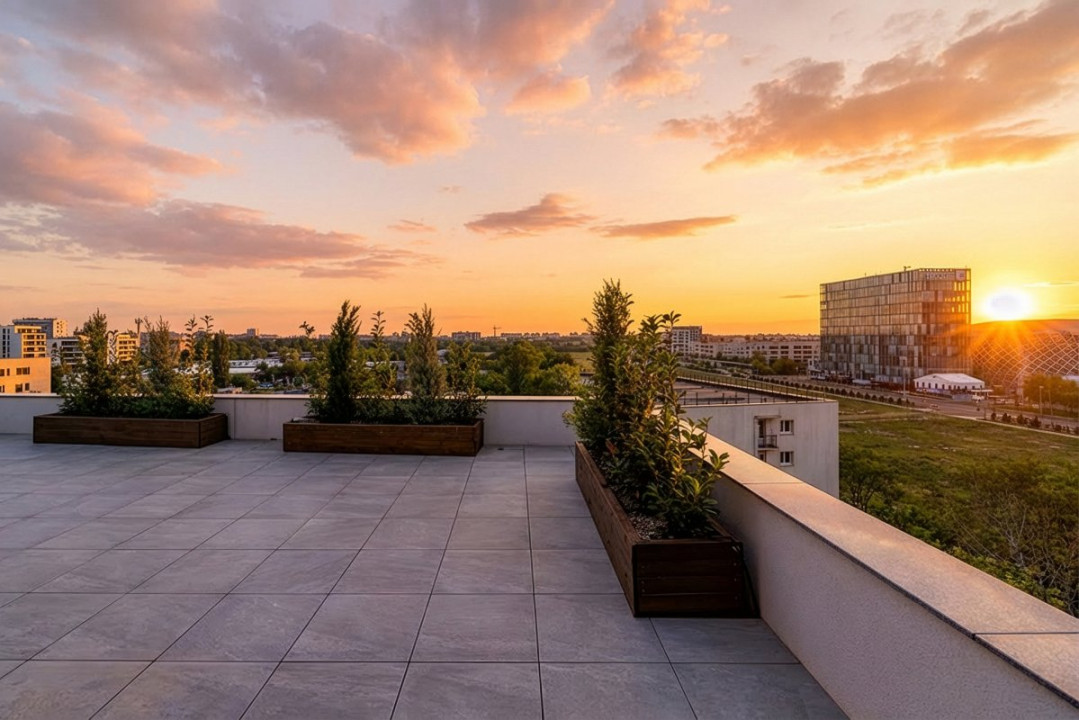 Ce priveliste! Deasupra tuturor - Penthouse Spectaculos cu Terase 210mp!