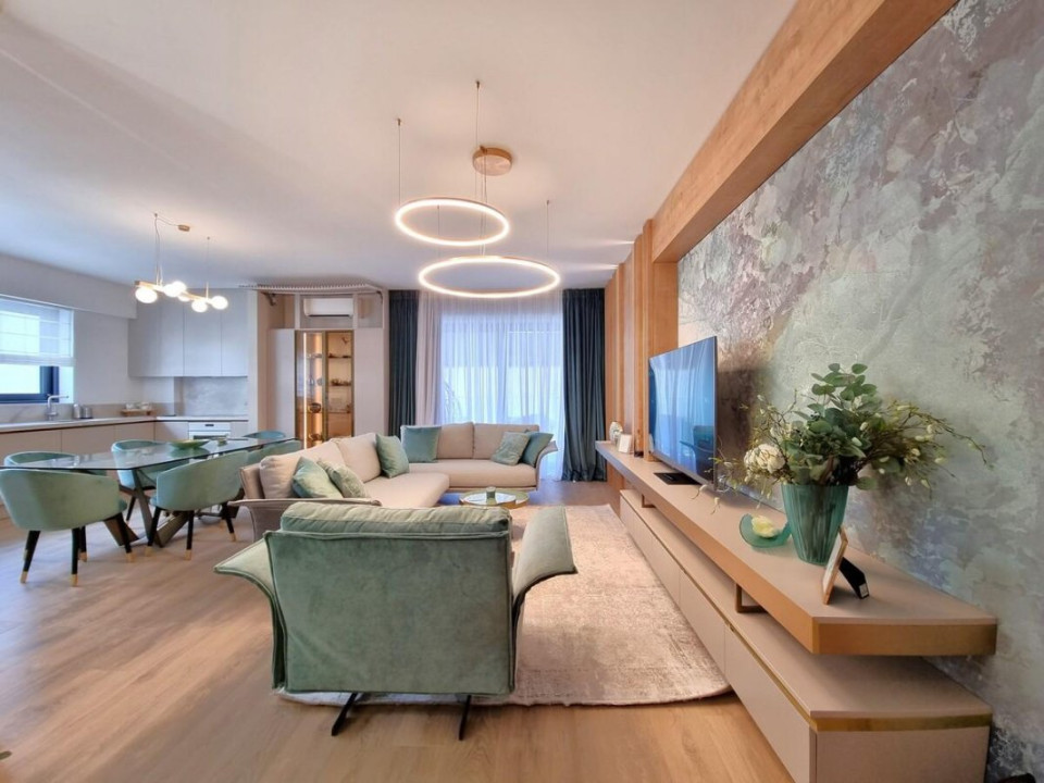 Apartament superb - 3 camere-mobilat si utilat de inchiriat- bloc nou