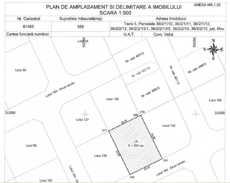 BERCENI-VIDRA, LOT-355 MP!