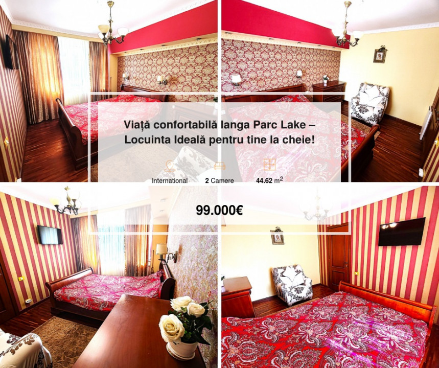 2 camere, renovat, utilat- La cheie,  Parc Lake, parc IOR, la cheie