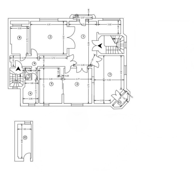 Apartament in Vila, 5 camere,  Alexandru Philippide 4, de renovat
