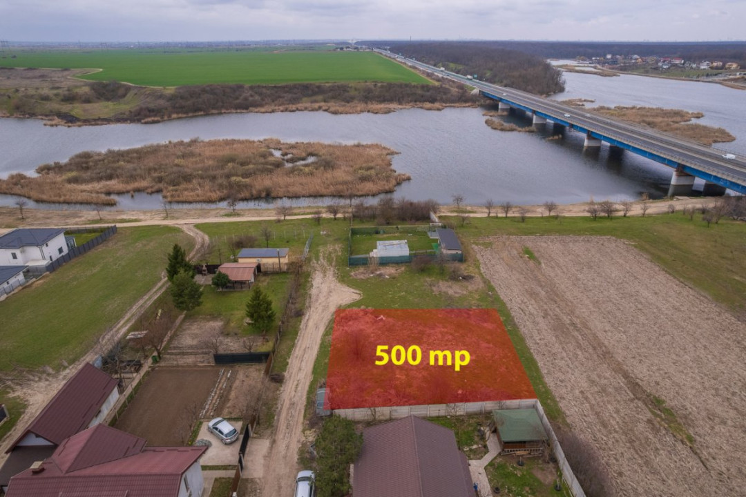 BRANESTI - VADU ANEI, TEREN 500 MP, FRONT STRADAL 22 MP!