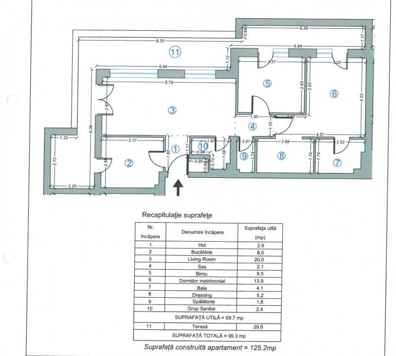 Apartament 3 camere | 99,3 mp | H Pipera Lake