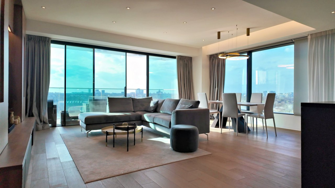 One Mircea Eliade - Floreasca | 4 Rooms + Terrace Open View | Lemon Design