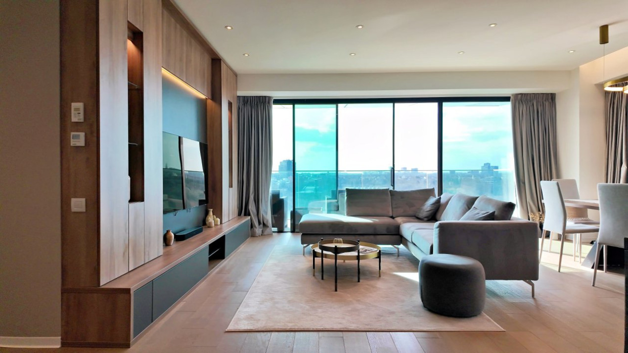 One Mircea Eliade - Floreasca | 4 Rooms + Terrace Open View | Lemon Design