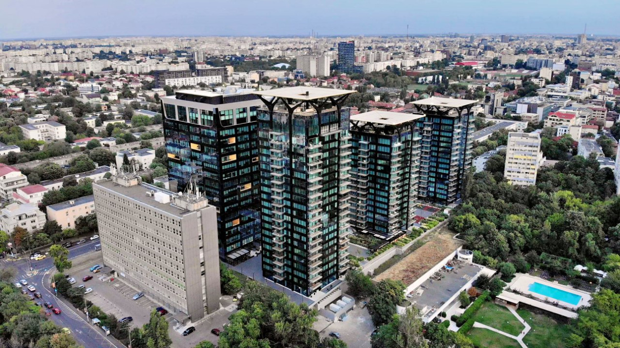 One Mircea Eliade - Floreasca | 4 Rooms + Terrace Open View | Lemon Design