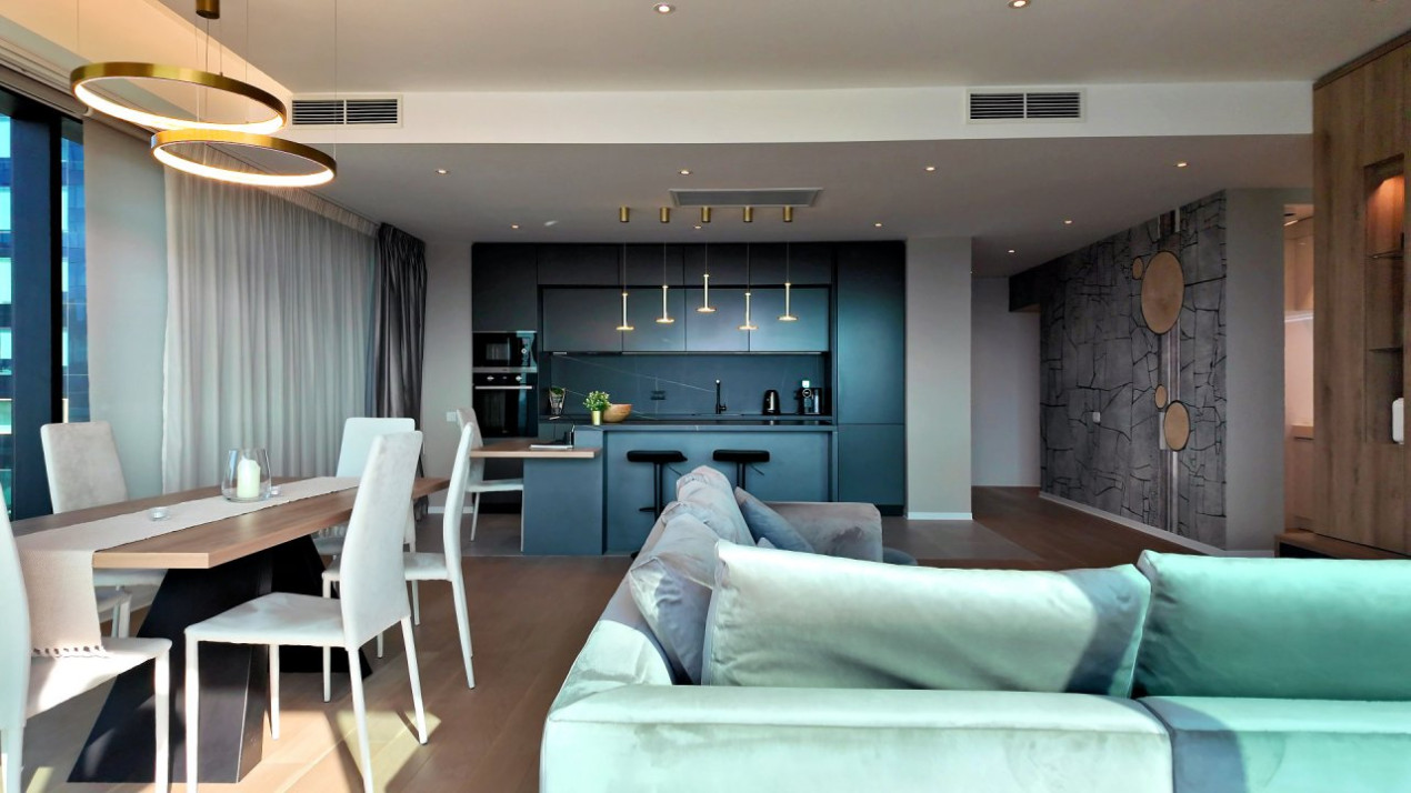 One Mircea Eliade - Floreasca | 4 Rooms + Terrace Open View | Lemon Design