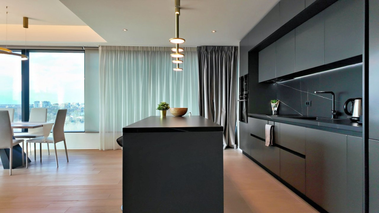 One Mircea Eliade - Floreasca | 4 Rooms + Terrace Open View | Lemon Design