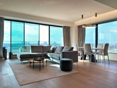 One Mircea Eliade - Floreasca | 4 Rooms + Terrace Open View | Lemon Design