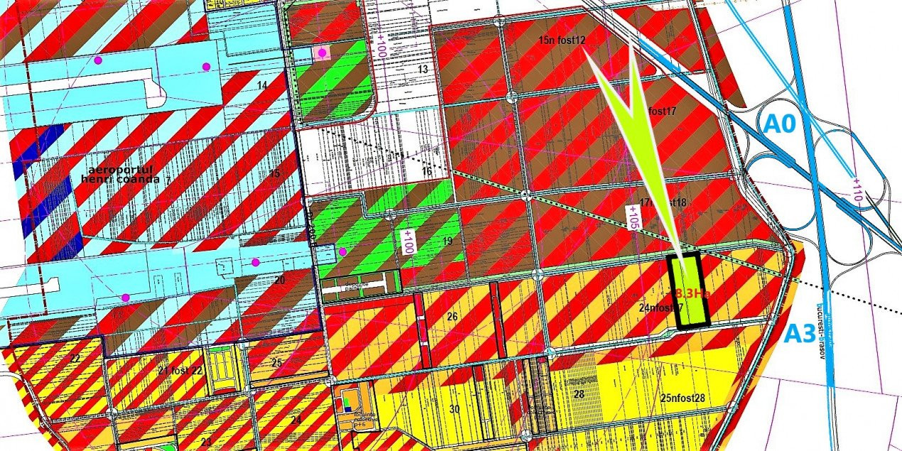 Teren Intravilan | Tunari 8,16 Ha | Nod A0-A3 | Terminal 2 Otopeni