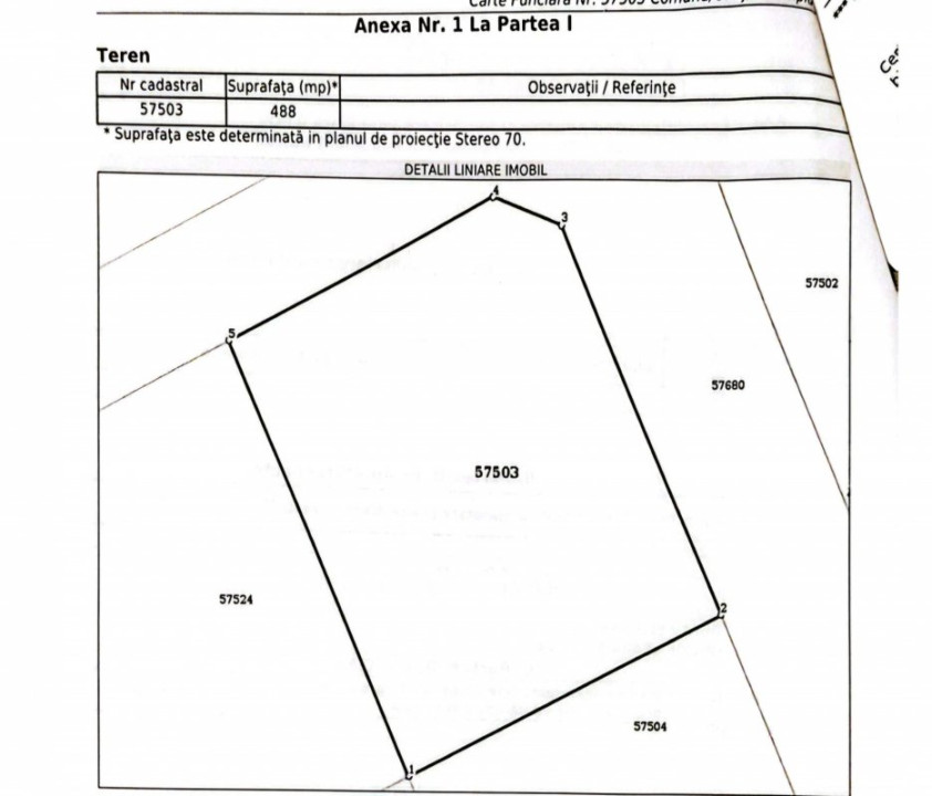 Teren intravilan | Dubla deschidere | Berceni Vidra 