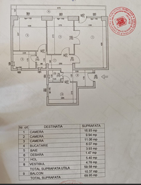 Oferta extraordinara pentru 3 camere la Doamna Ghica, bloc reabilitat